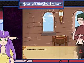 in avatar, the guard gives a blowjob with big tits and facial