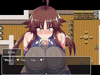 sexy bunny waitress rathi working hard in tight outfit