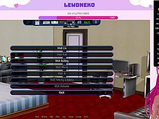 Vtuber Lewdneko Plays Harem Hotel Part 18 With Vibrator And Cute Slave.