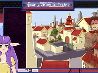 in avatar, the guard gives a blowjob with big tits and facial