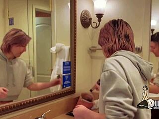 Quarantined 18+ Teen Jackie Fucks Stepdad's Big Doll