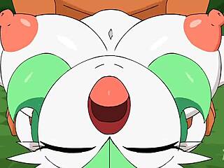 Breeding with gardevoir involves titty fuck and pussy fucking