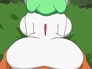 Breeding with gardevoir involves titty fuck and pussy fucking