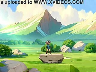 Young female orc dominates with face-sitting on lucky boy in horny game review