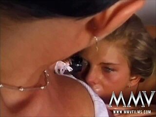 Retro Bisexual Bitches Peeing And Taking Cock With Cumshots