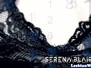 Real lesbian babes lick pussy under the table in office