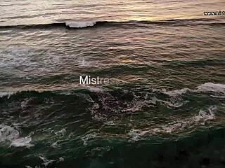 Dominatrix Mistress April Delivers Harsh Sodomy in Prison Aisle