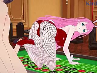 Mafuyu Kirisu has intense sex with creampie in hentai