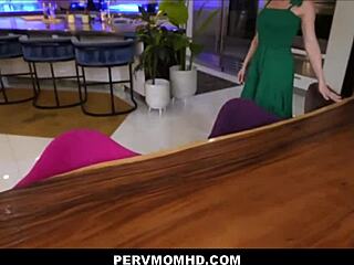 Skinny stepmom with fake tits gets intense pov fuck from stepson.