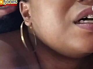 Does Angolan Xandelle give her pussy to Bolt Jones in gangbang?