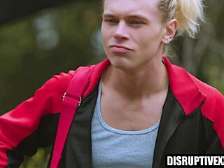 Black footballer Tony Genius bangs male cheerleader in interracial group fucking