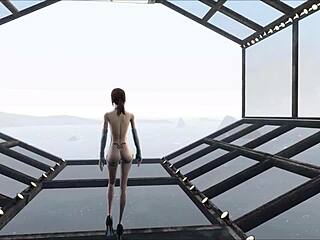 Cute brunette in Fallout fashion