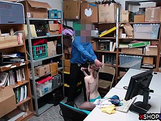 Russian Slender Teen Caught Shoplifting Gets Punish Fucked at Shop!