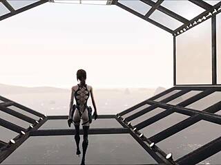 Cute brunette in Fallout fashion