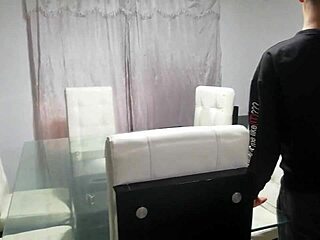 I Serve Hot Food To My Stepbrother While Bent Over For Anal Assfucking And Doggystyle With Big Tits Masturbation