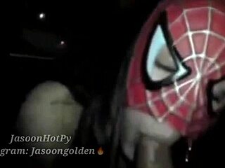 Spider Girl Sucks Huge Dick