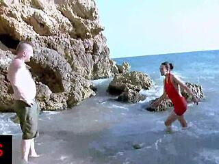 Beautiful girl fucked hard at the seaside with fantastic outdoor action