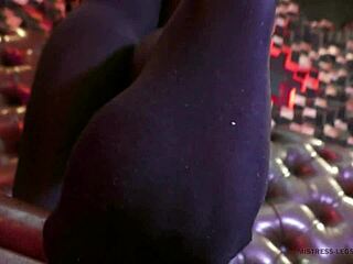 Those legs in black opaque pantyhose look incredible