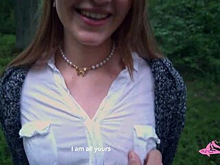 Damn! POWERFUL CUMSHOT Covers Sexy Nympho’s Face in Forest Adventure Part 2!