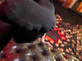 Those legs in black opaque pantyhose look incredible