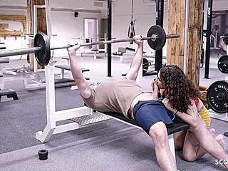 I banged Mara Martinez at German gym, creampied her big boobs