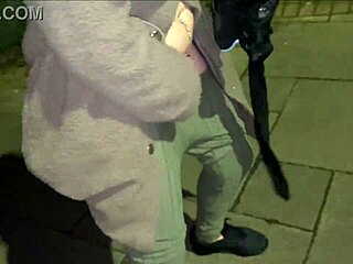 Cracky forgets objects stuffed in her shaved pussy during public stunt