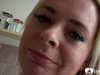 Blonde Babe Fingers Her Tight Cunt with Passionate Homemade Moves