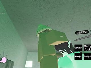 Roblox Whore Rides Big Black Cock in Wild Action