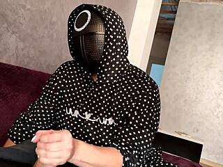 Squid game jerk off on my tits! 😈