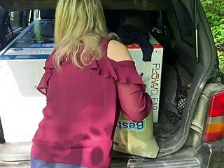 Blonde Wife Begs Husband for Rough Ass Fucking as Slut