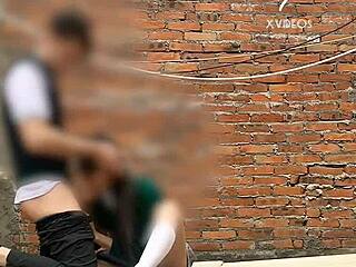 Sexo Publico Se Coge A Su Compañera Atrás De Los Salones Alumna De La Federal Se La Chupa En La Escuela Mexicanas Putas Parte 1