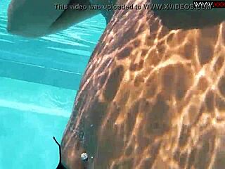 Sexy Diana Kalgotkina Swims Naked, Her Tight Body Stirs Deep Desire in Pool