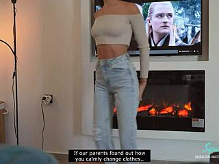 extra small stepsister pounded hard for a walk