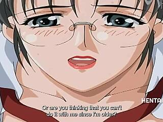 weak boy overwhelmed by milf hentai action