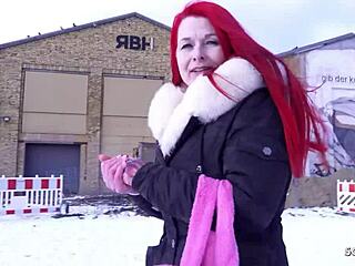 Hey, watch redhead milf Mina Knight get picked up for rough casting in Berlin!