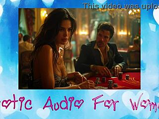 a guy beats girl in poker then fucks her on hotel bed