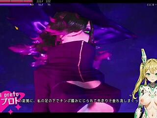 in this anime game, the WITCH SEDUCES the player during the live play session