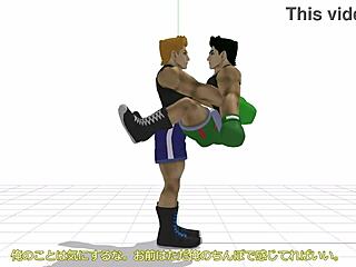 Little Mac's gay bareback game turns into hardcore sex with his buddy