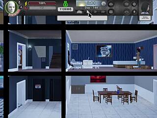 3D porn game finale with huge cock creampie on cute babe