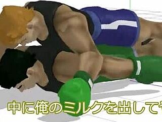 Little Mac's gay bareback game turns into hardcore sex with his buddy