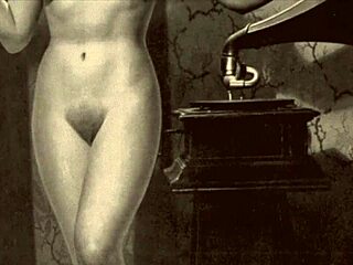 vintage granny fanny in a classic retro scene