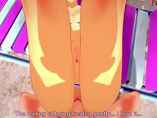 Marie Rose in Bikini on Beach