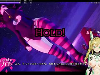 in this anime game, the WITCH SEDUCES the player during the live play session