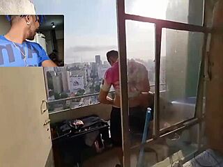 i saw the couple fucking on the balcony and said, 'mind if i join?'