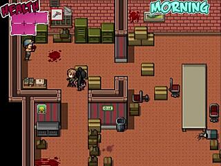 Rebendo uma dupla espanhola de duas peitudas - jogo hentai - zombies retreat - parte 12