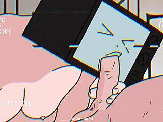 Tv Woman and Cameraman in Wild Toilet Animation