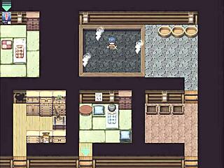 Tanned Natsuki in hentai game ep 36 takes old man's load in ass publicly