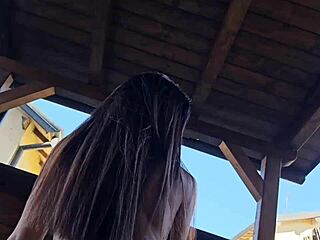 i pound my neighbor hard while she’s naked in the garden