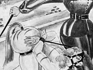 Vintage erotic anime drawings collection