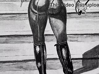 Vintage erotic anime drawings collection